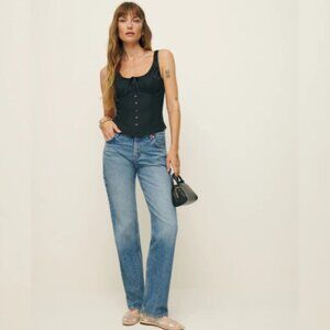 Reformation Black Camisole Top